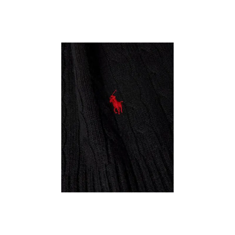 Polo Ralph Lauren Polo Polo Ralph Lauren Pony Embroidered Cable Knit Scarf-4
