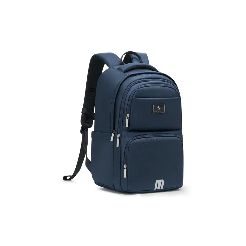OIWAS Fabric Travel Backpack Laptop Bag Students Backpack Regular Unisex Black/Blue-8