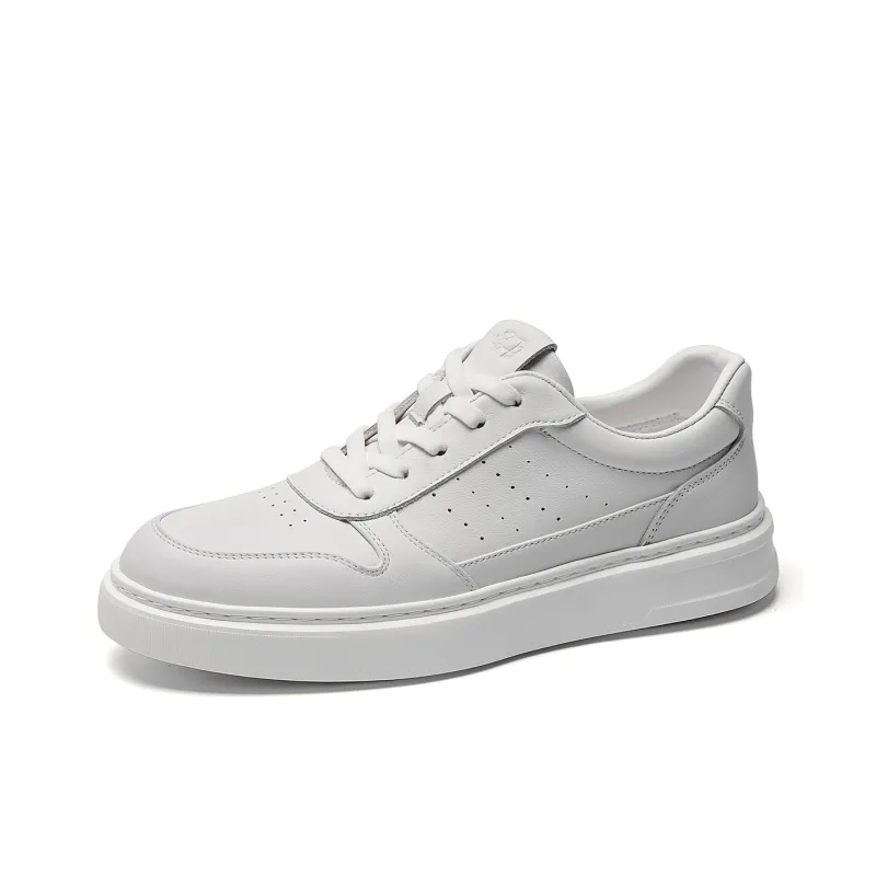 VOLO Breathable Coverage Lightweight Low-Top Skateboard Shoes Men's White-1