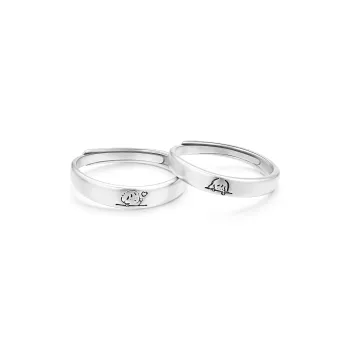 Lao Feng Xiang S999 Fine Silver Rings Unisex