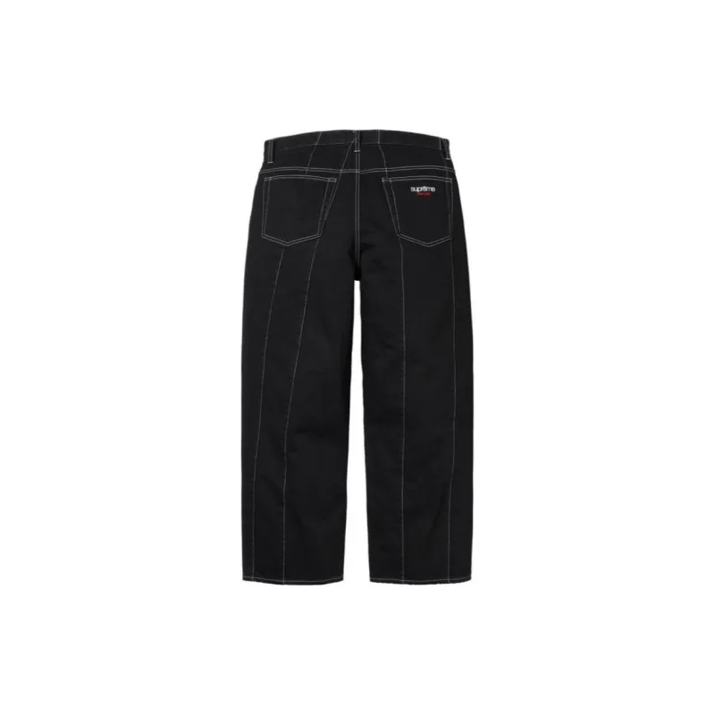 Supreme Paneled Stripe Baggy Jean-1