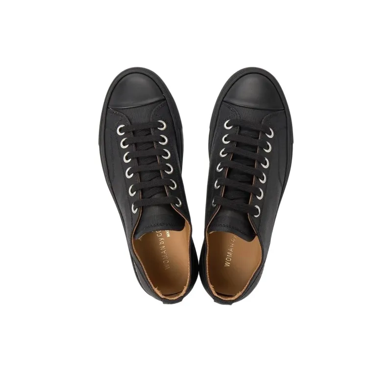 COMMON PROJECTS Low Top Canvas Shoes Women's Black-3