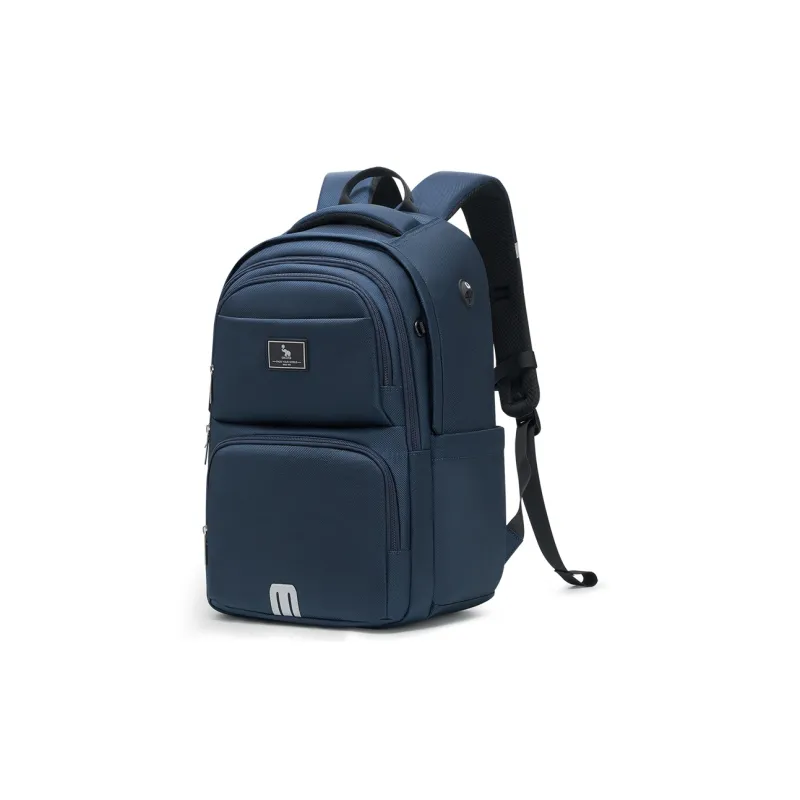 OIWAS Fabric Travel Backpack Laptop Bag Students Backpack Regular Unisex Black/Blue-7