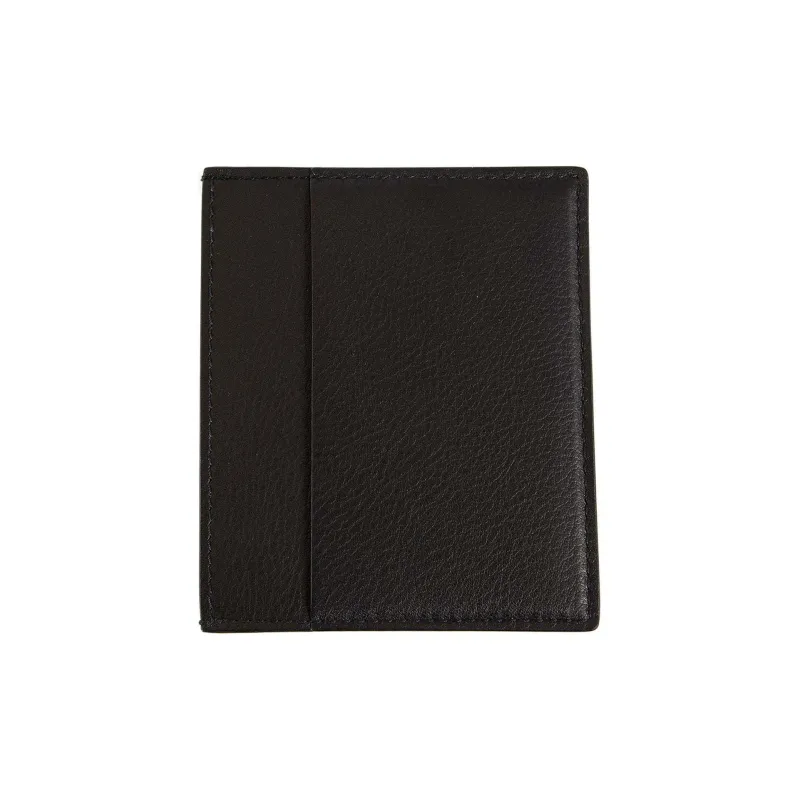 RICK OWENS/RO Cow Leather Card Holder Men's Black-1