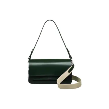 RADLEY Cow Leather Shoulder Bag Medium Size Women's Green