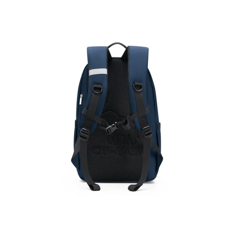 OIWAS Fabric Travel Backpack Laptop Bag Backpack Unisex Black/Blue-11