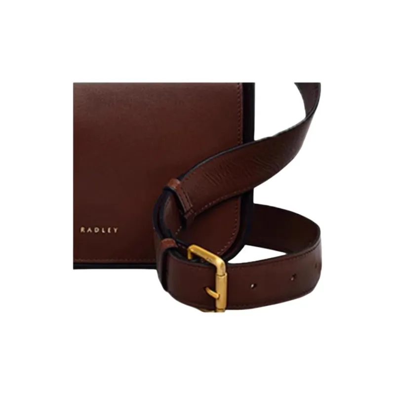 RADLEY Cow Leather Shoulder Bag Crossbody Bag Medium Size Women's Brown-4