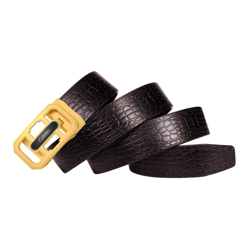 CATELLES Cow Leather Leather Belts Men's 3.5cm-7