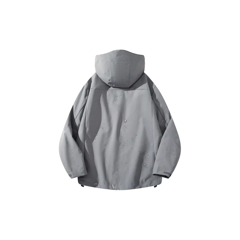 BOBBY ABLEY Water-Resistant Windproof Wear-Resistant Windbreaker Jacket Unisex Dragon Scales Yellow-17