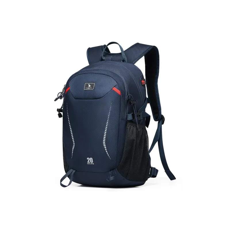 OIWAS Fabric Mountaineering Bag Backpack Regular Unisex Black/Dark Blue/Dark Gray-7