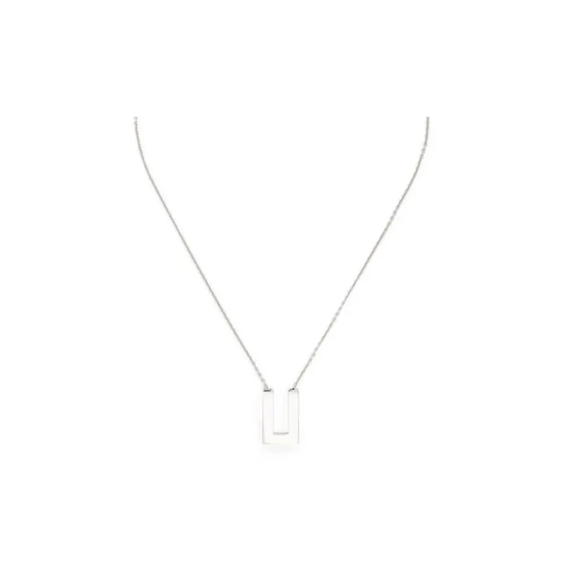 TOM WOOD Square Pendant Necklace-0
