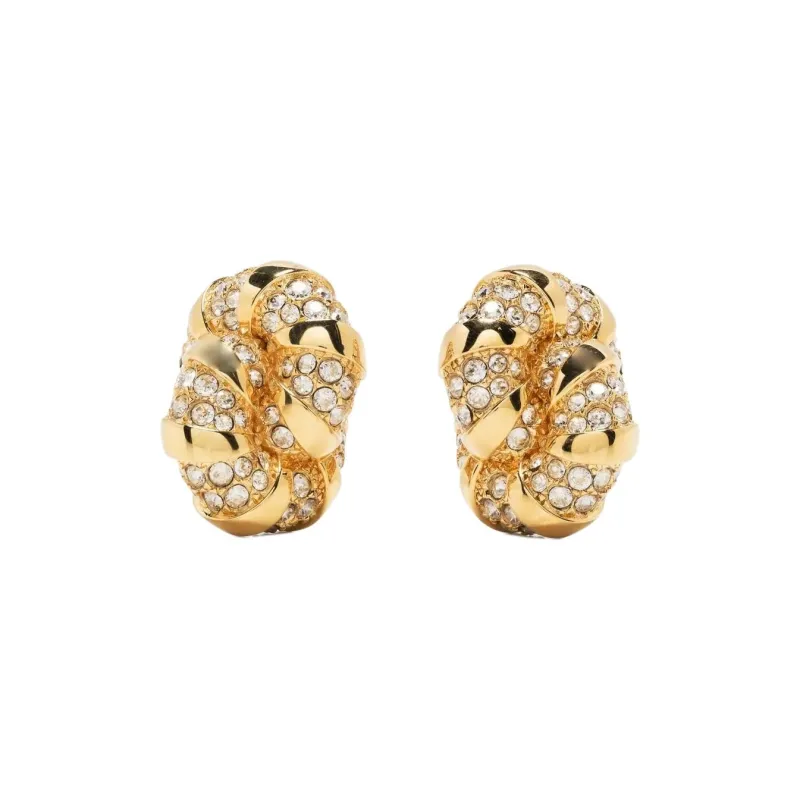 Lanvin Glass Earrings Women's Gold-0