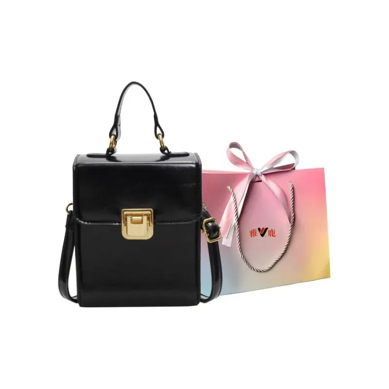 Yalu PU Crossbody Handbag Regular Women's Black/Ancora Red/Brown/Coffee-0