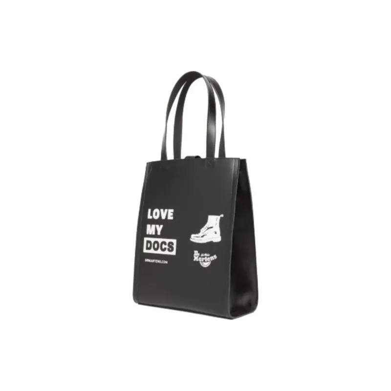 Dr.Martens Cow Leather Tote Bag, Shopping Bag, Shoulder Bag Medium Size Unisex Black-1