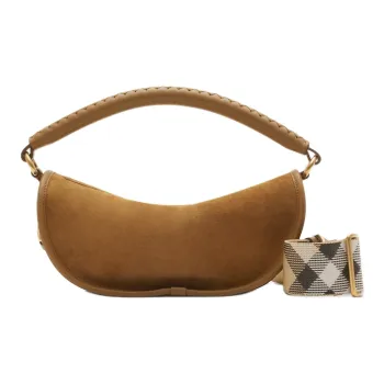 Burberry Small Nubuck Shoulder Bag Crossbody Bag Handbag Mini Women's Brown