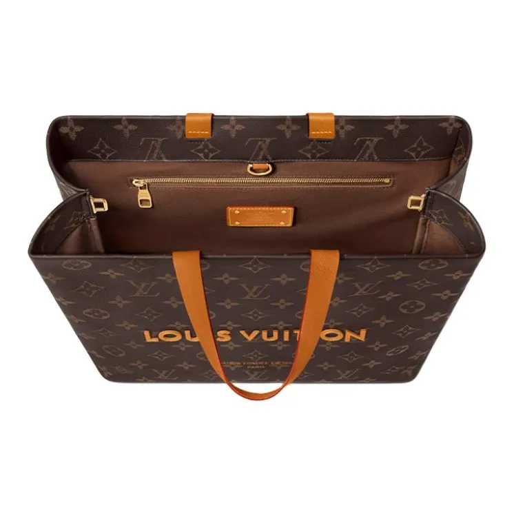 LOUIS VUITTON Shopper Tote Mm Lv Monogram-3