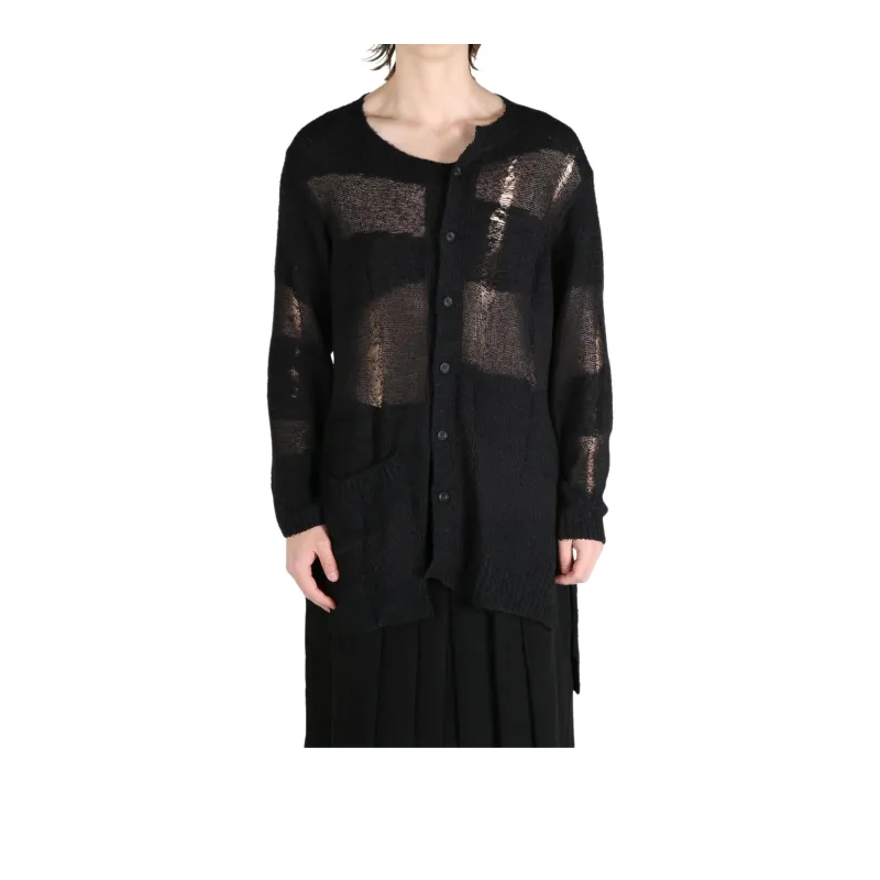 Yohji Yamamoto Pour Homme Panelled Cardigan-0