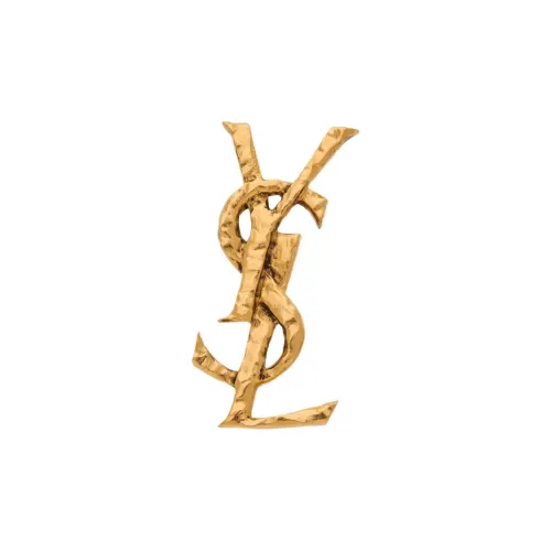 SAINT LAURENT Brass Earrings Women's Gold