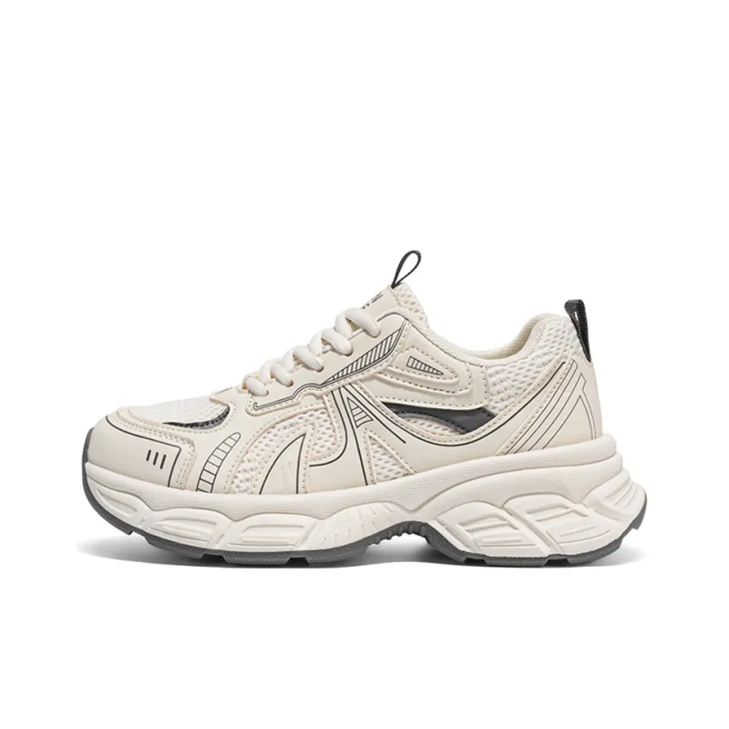 Baibianzhiheren Breathable And Lightweight Low Top Chunky Sneakers Women's-0