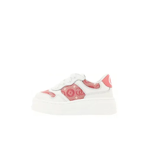 GUCCI Kids Interlocking G Leather Platform Sneakers