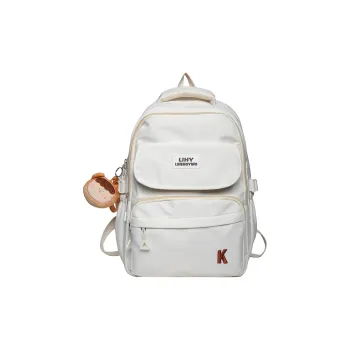 URBAN FOREST Nylon Backpack Women's White/Black/Yellow/Blue