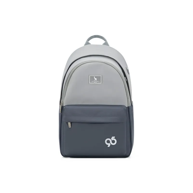 OIWAS Fabric Backpack Regular Unisex Gray/Khaki-0