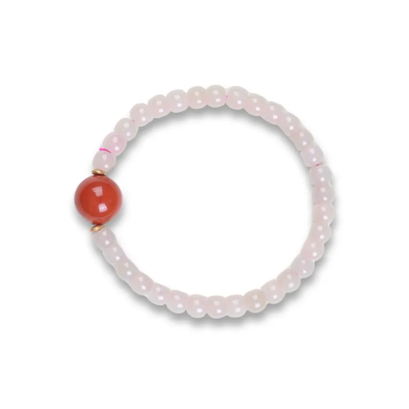 TIANTAISHAN Hetian Jade Bracelets Lotus Root Powders Unisex-0