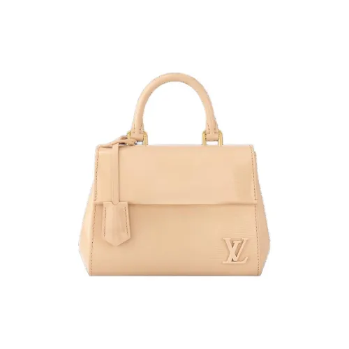 LOUIS VUITTON Cluny Epi Lacquered Finish Cow Leather Shoulder Bag Crossbody Bag Handbag Mini Women's Beige