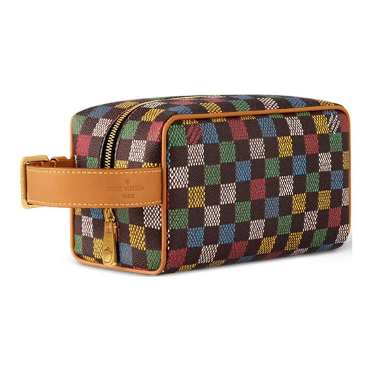 LOUIS VUITTON Locker Dopp Kit Lv Vers Damier Ebene Multicolor-1