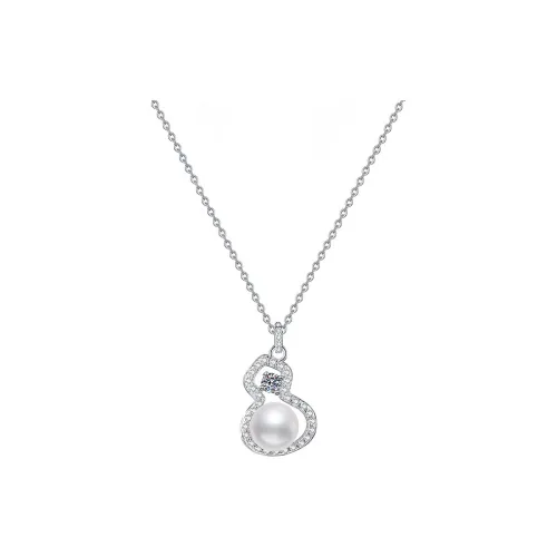 Heart Grass S925 Silver Necklaces Women's