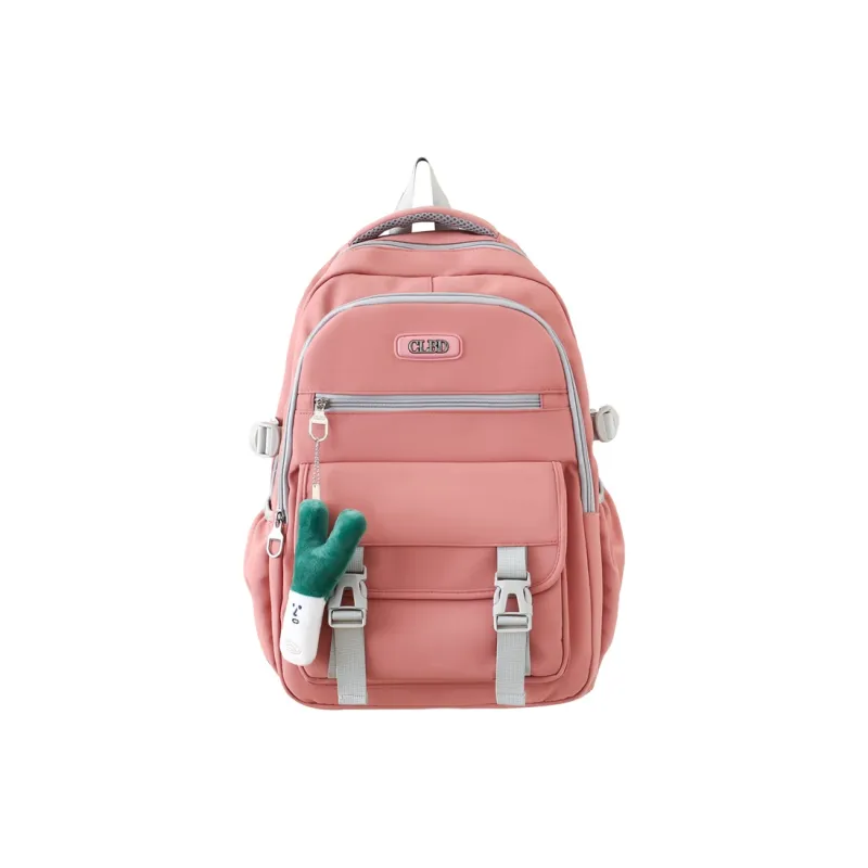 URBAN FOREST Nylon Backpack Unisex White/Black/Blue/Pink-7