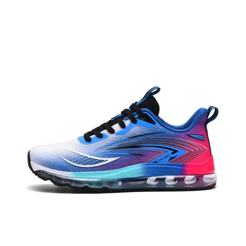 Kuding Cushioned Wear Resistant Breathable Lightweight Low Top Running Shoes Men's-5