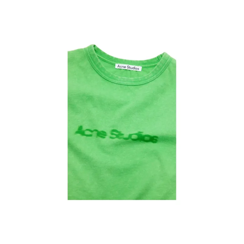 Acne Studios FW24 T-Shirt Unisex Bright Green-3