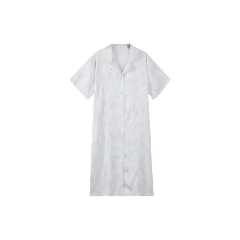 Qin Jing Nightgown Women's White-0