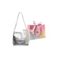 Silver with Charm-Brand Shopping Bag