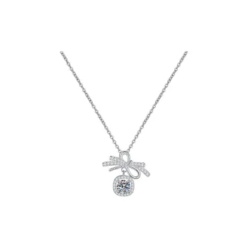 Heart Grass S925 Silver Necklaces Women's