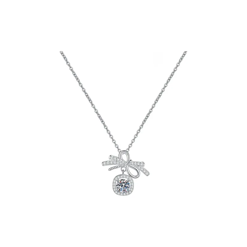 Heart Grass S925 Silver Necklaces Women's-0