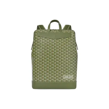 GOYARD Cisalpin Canvas Backpack Women's Khaki
