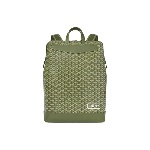 GOYARD Cisalpin Canvas Backpack Women's Khaki