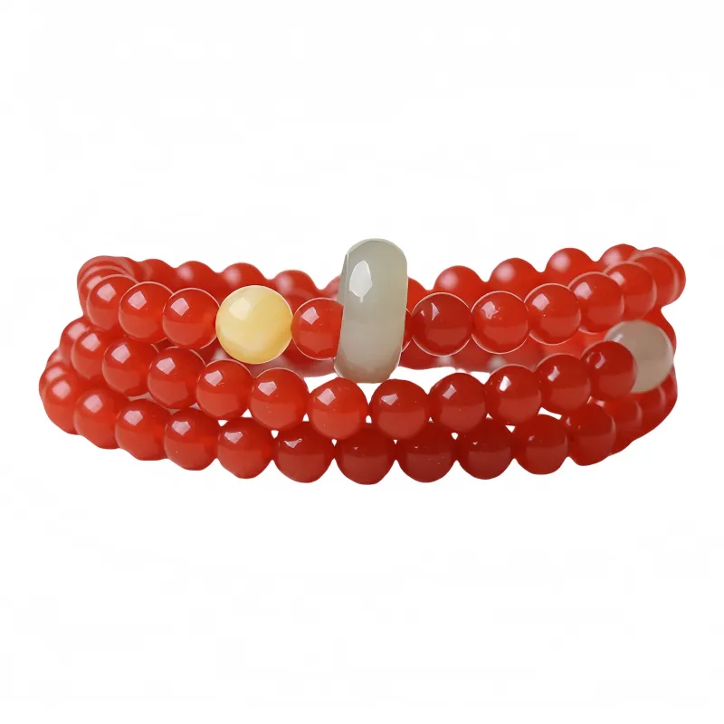 Xifeng Building Southern Red Agate Bracelets Unisex-0