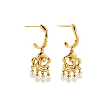 Amber Lollipop Venus Collection Pearl Earrings Women's