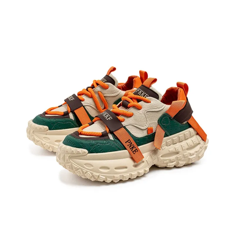 PNKE Anti-Slip And Wear-Resistant Height Increasing Low-Top Chunky Sneakers Men's-7