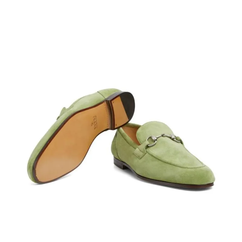 GUCCI Jordaan Loafers Men's Green-5