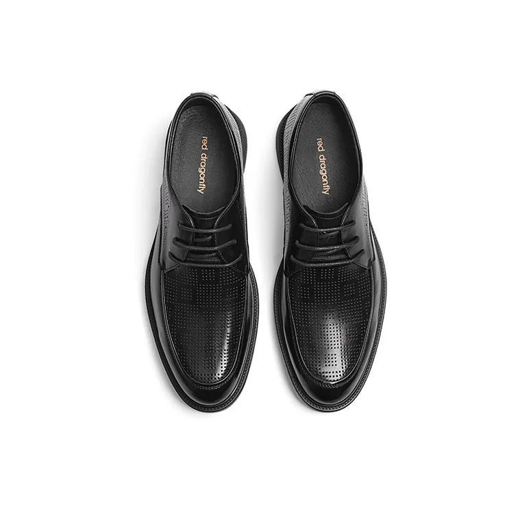 RED DRAGONFLY Dress Shoes Men Low Top Black's-2