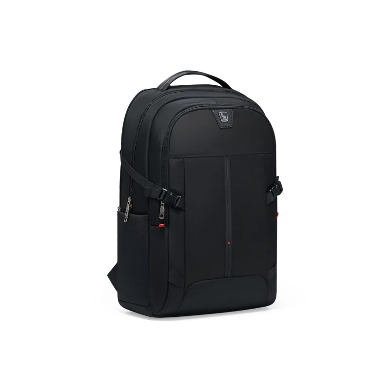 OIWAS Fabric Backpack Unisex Black-2
