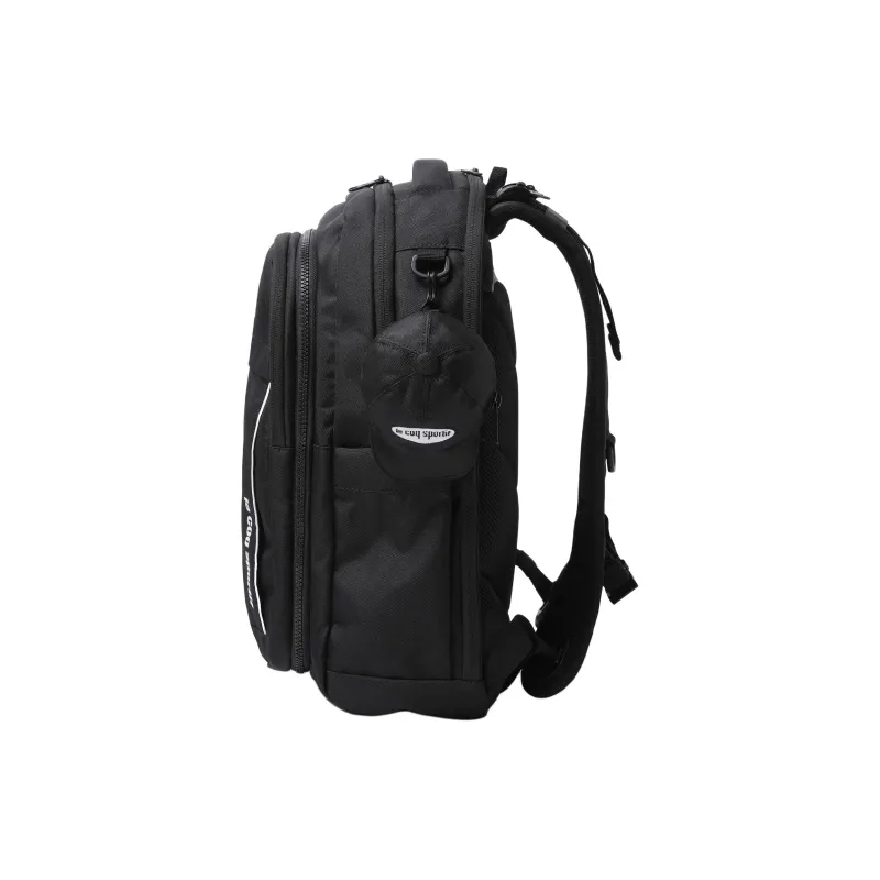 Le Coq Sportif Polyester Backpack Unisex Black-1