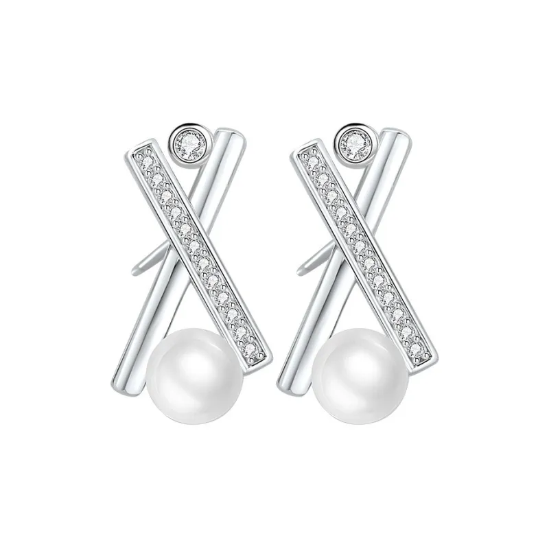 GOOUI S925 Silver Stud Earrings Women's-0