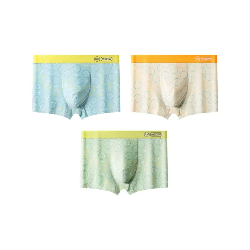MIIOW Trendy Party Collection Cooling Summer Collection Underpants Men's 3 Pack-0