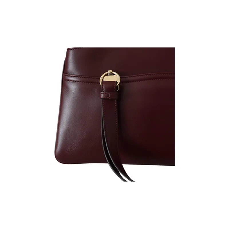 GUCCI Arli Calfskin Handbag, Shoulder Bag Tubas Women's Red-4