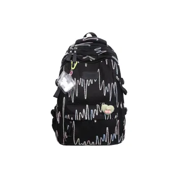 URBAN FOREST Nylon Backpack Regular Unisex Black/White/Yellow/Blue/Pink